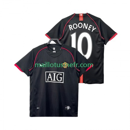 Maillot de Foot Manchester United Rooney 10 2007 2008 Extérieur Retro